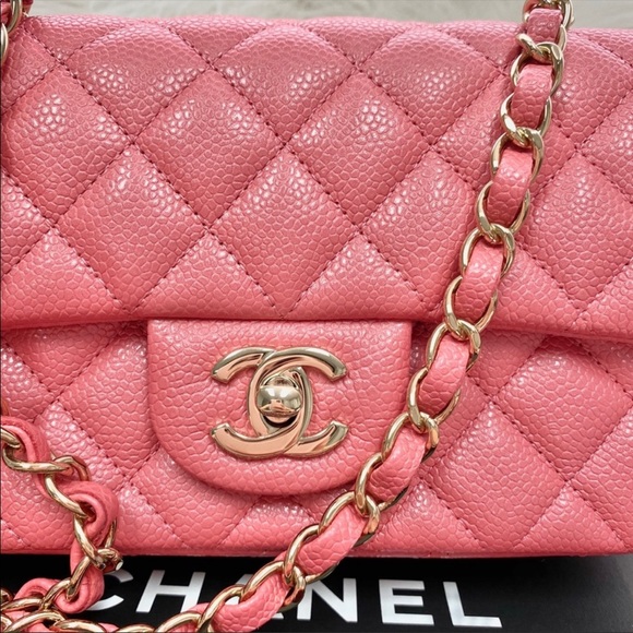 🎀 SOLD - CHANEL Caviar Leather Mini Rectangular Flap Bag - Picture 9 of 16